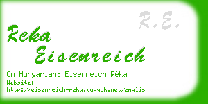 reka eisenreich business card
