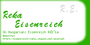 reka eisenreich business card